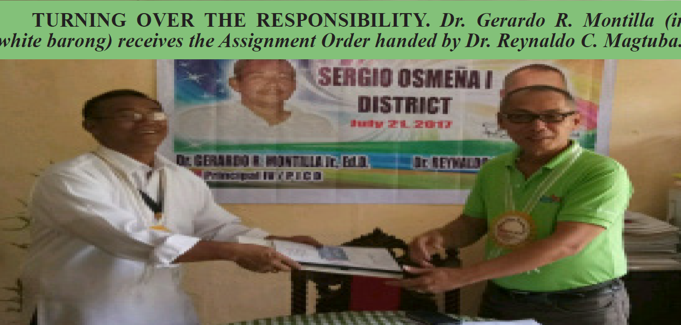 Montilla assumes office in Sergio Osmeña District